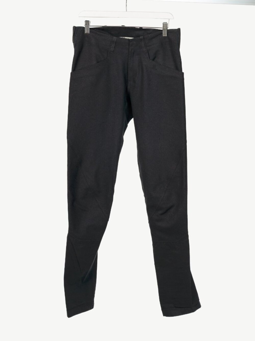 Arc'teryx Veilance Black Cotton & Wool-Flannel Slim Trousers